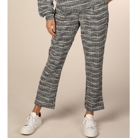 NWT Numph Caviar Tweed Trousers - Picture 4 of 16